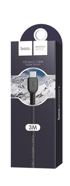 Hoco 3 m USB-C svart