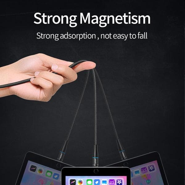 1m Twitch Magnetisk USB-C kabel svart