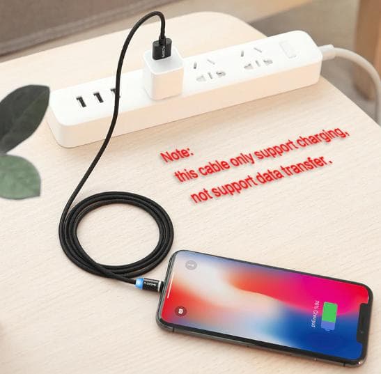 1m Magnetkabel för USB-C Snabb Laddning silver