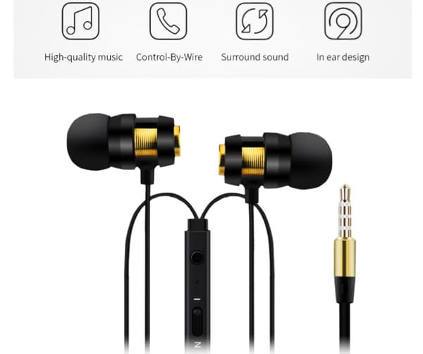 NKOBEE In-ear Hörlurar med Mic In-lineControl