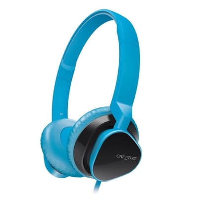 Creative HITZ Premium On-ear Headset för musik / samtal - Blå