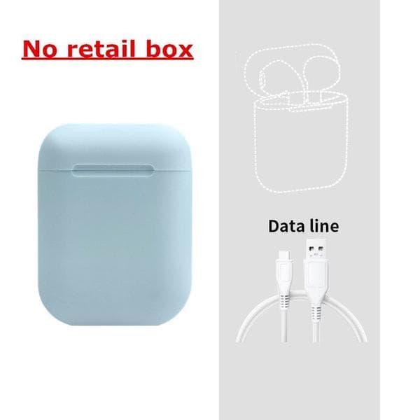 Top kvalitet i12 mini tws| touch funktion|Bluetooth 5.0|blå