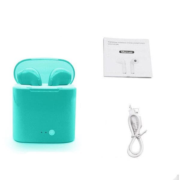 Top kvalitet i7s mini tws| windows pop-up|Bluetooth 5.0|grön