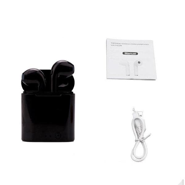 Top kvalitet i7s mini tws| windows pop-up|Bluetooth 5.0|svart