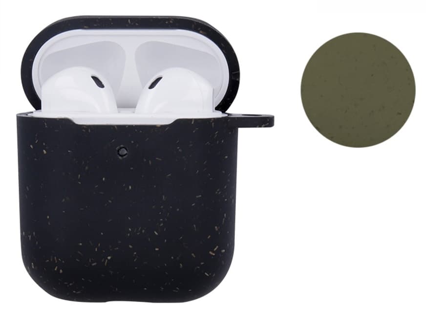 Miljövänligt skyddsfodral till Apple AirPods, Grön