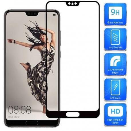 2-PACK Huawei P20 hærdet glas 0,26 mm 2,5D 9H Fullframe
