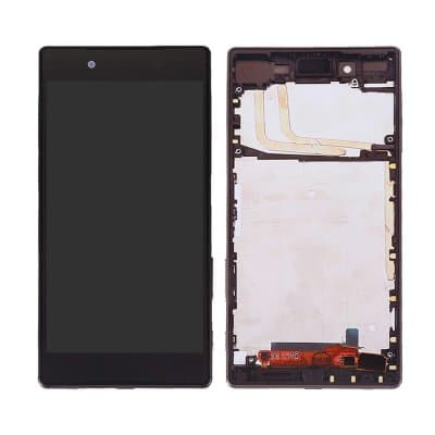 Sony Xperia Z5 Skärm LCD Display med ram - Svart