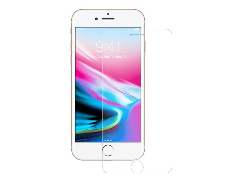 EIGER GLASS, Blank skjermbeskytter, Mobiltelefon/smarttelefon, Apple, iPhone 8/7/6s/6 Plus, Støvresistent, Riperesistent, Sjokkresistent, Gjennomsikt