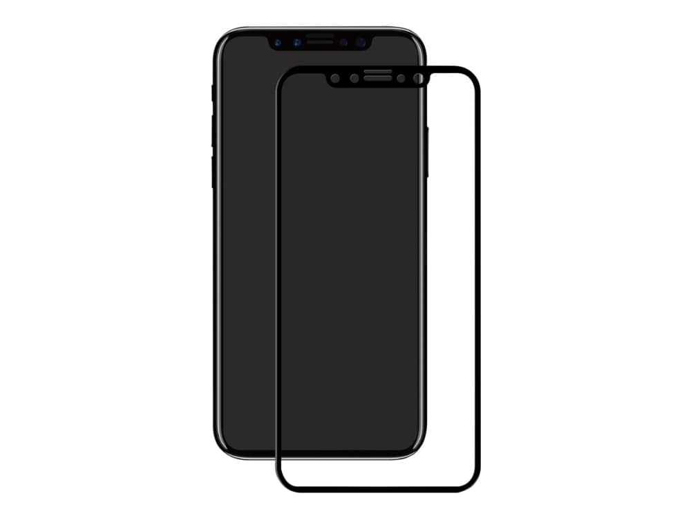 eSTUFF Titan Shield Fullcover - Skjermbeskyttelse for mobiltelefon - svart - for Apple iPhone X