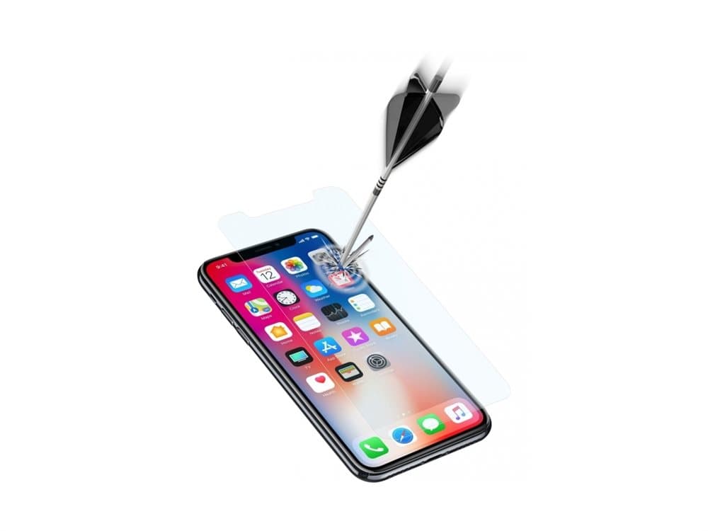 Cellularline 38634, Blank skjermbeskytter, Mobiltelefon/smarttelefon, Apple, iPhone X, Gjennomsiktig, 1 stykker