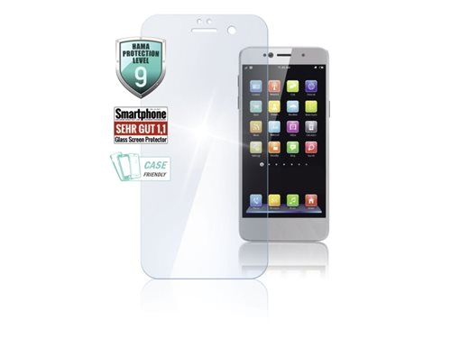Bild av Hama Premium Crystal Glass, Genomskinligt skärmskydd, Mobiltelefon / smartphone, Huawei, Y5 (2018), Reptålig, Transparent