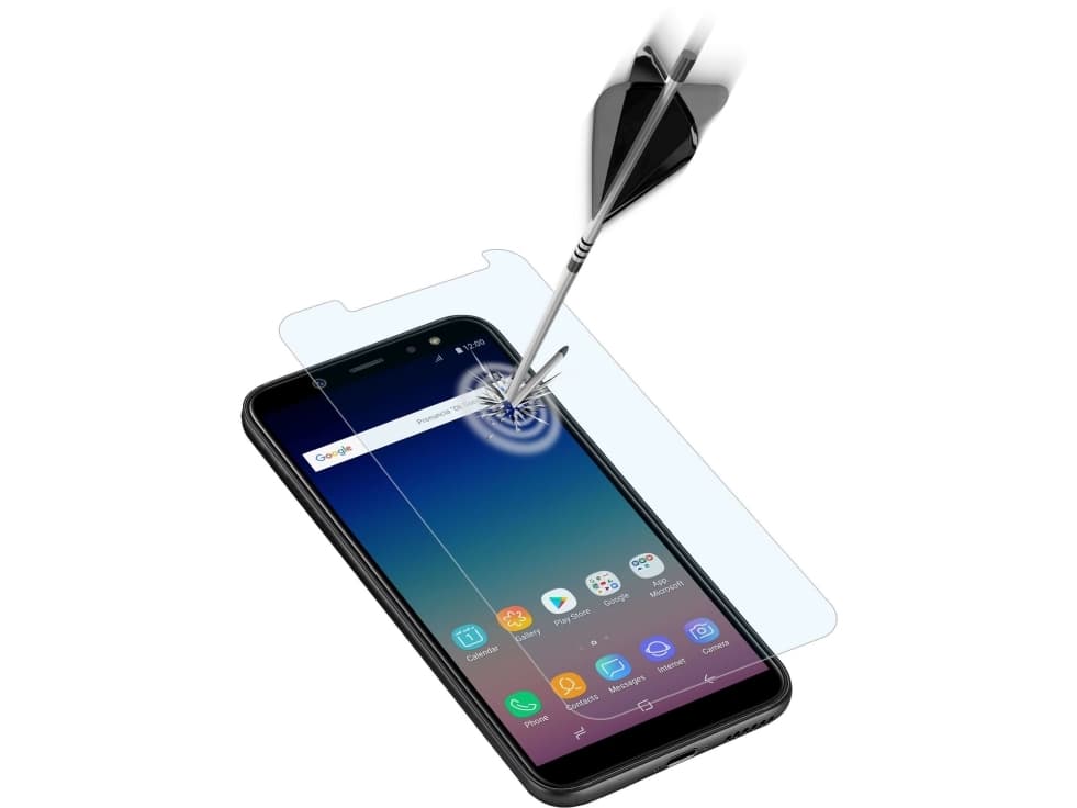 Cellularline TEMPGLASBGALJ618, Blank skjermbeskytter, Mobiltelefon/smarttelefon, Samsung, Galaxy J6 (2018), Motstandsdyktig mot støt, Knus sikker, Gj