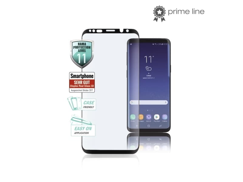 Hama 00183421, Blank skjermbeskytter, Mobiltelefon/smarttelefon, Samsung, Galaxy S8+, Riperesistent, Svart