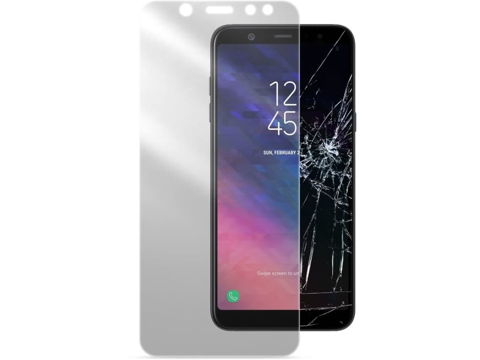 Cellularline TEMPGLASBGALA618, Blank skjermbeskytter, Mobiltelefon/smarttelefon, Samsung, Galaxy A6 (2018), Støvresistent, Riperesistent, Knus sikker