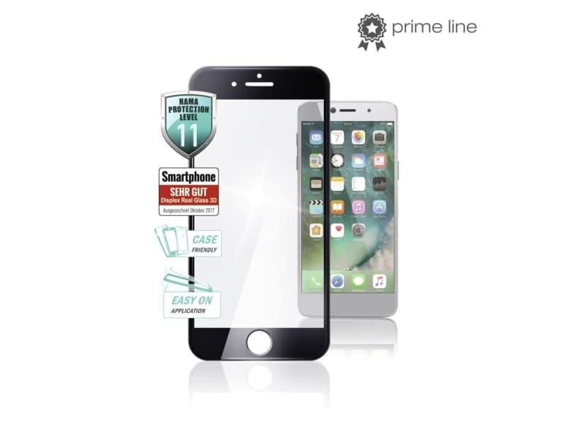 Hama 00183418, Blank skjermbeskytter, Mobiltelefon/smarttelefon, Apple, iPhone 6 Plus/7 Plus/8 Plus, Riperesistent, Sjokkresistent, Svart
