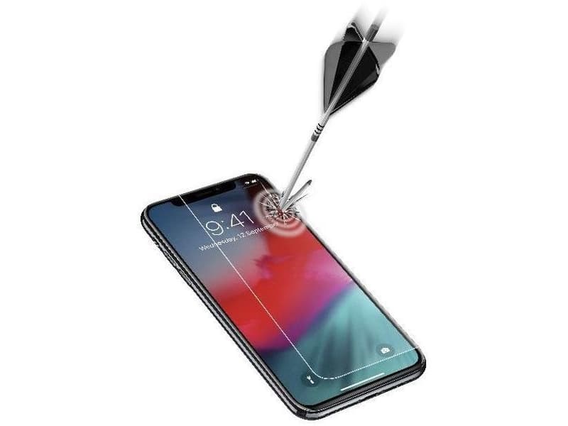 Cellularline TEMPGLASSIPH961, Blank skjermbeskytter, Mobiltelefon/smarttelefon, Apple, iPhone Xr, Riperesistent, Gjennomsiktig