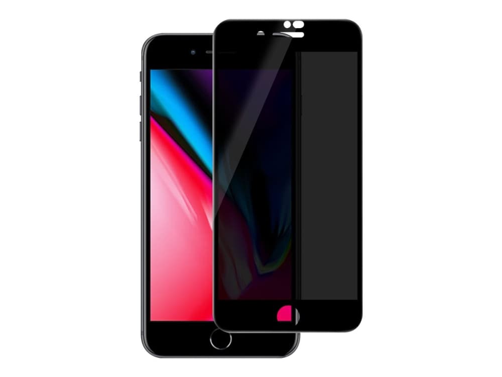 eSTUFF Titan Shield Curved Edge 2 Way Privacy - Skjermpersonvernfilter (portrett) for mobiltelefon - svart, gjennomsiktig (en pakke 10) - for Apple i
