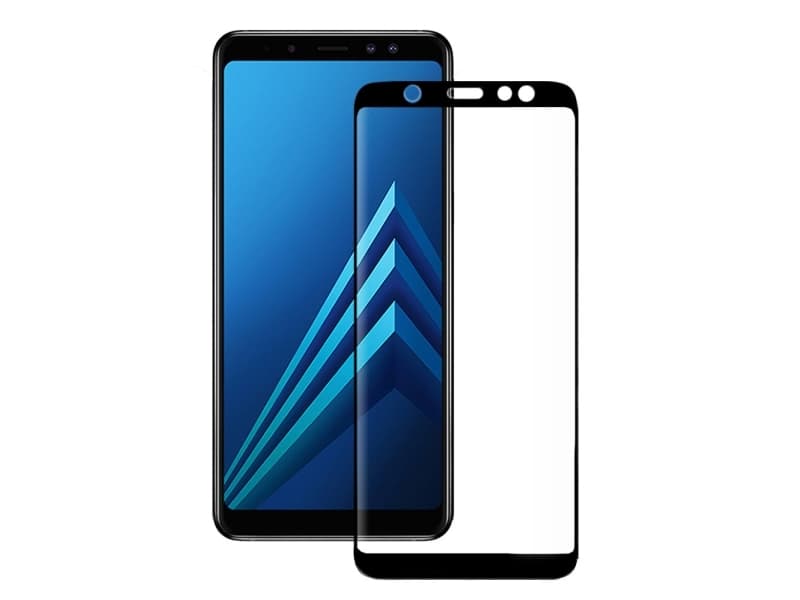 EIGER 3D Glass, Blank skjermbeskytter, Mobiltelefon/smarttelefon, Samsung, Samsung Galaxy A6, Støvresistent, Svart, Gjennomsiktig
