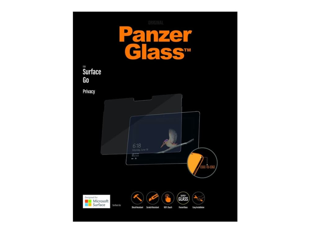 PanzerGlass Edge-to-Edge - Skjermpersonvernfilter for nettbrett - for Microsoft Surface Go