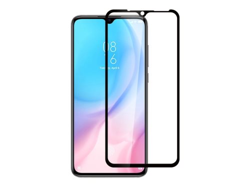 Bild av eSTUFF Titan Shield Fullcover - Skärmskydd för mobiltelefon - glass - klar - frame color black - för Xiaomi MI 9 Lite