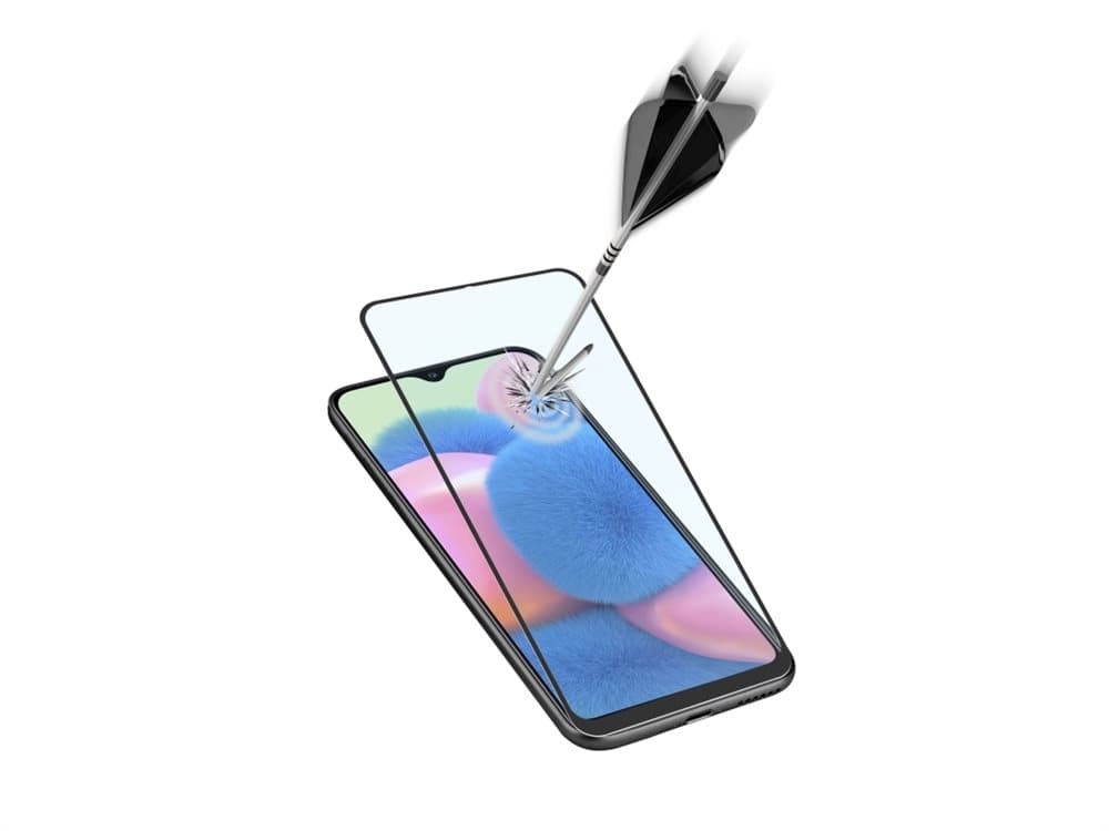 Cellularline TEMPGCABGALA30S, Blank skjermbeskytter, Mobiltelefon/smarttelefon, Samsung, Galaxy A30s, Knus sikker, Sjokkresistent, Svart, Gjennomsikt