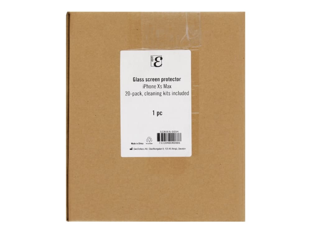 EPZI SCREEN-0004 - Skjermbeskyttelse for mobiltelefon (en pakke 20) - for Apple iPhone XS Max