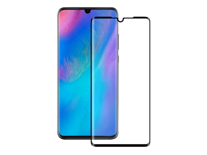 EIGER 3D GLASS, Blank skjermbeskytter, Huawei, P30, Støvresistent, Riperesistent, Sjokkresistent, Svart, Gjennomsiktig, 1 stykker