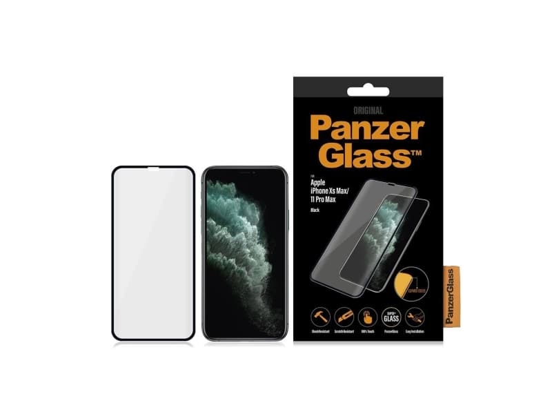 PanzerGlass 2672, Blank skjermbeskytter, Mobiltelefon/smarttelefon, Apple, iPhone XS Max/ iPhone 11 Pro Max, Riperesistent, Knus sikker, Sjokkresiste