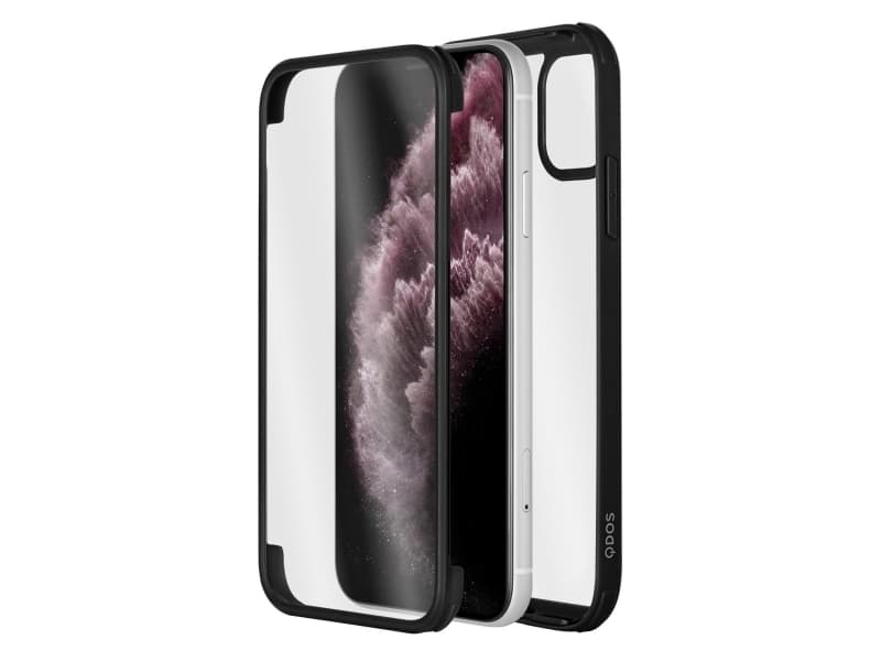 QDOS OptiGuard Infinity Glass, Etui, Apple, iPhone 11, Svart, Gjennomsiktig