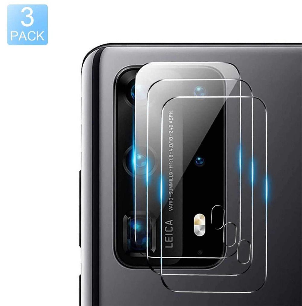 3-pack C4U® Huawei P40 Pro Kameralinsedæksel i hærdet glas