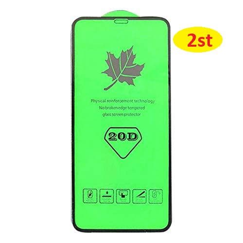 2 st hög kvalitet härdat plexiglas för iphone 11pro/Xs,X