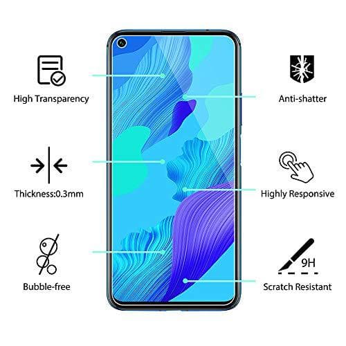 2 st   heltäckande skärmskydd för Huawei Nova 5T