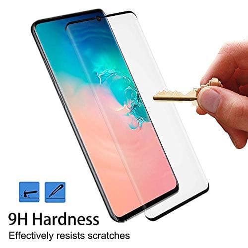 2 st super kvalite heltäckande härdat glas för Samsung s10 plus