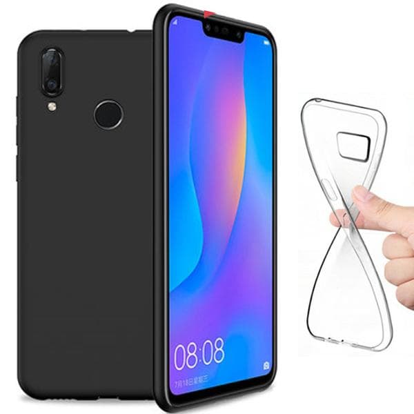 silkonfodral med härdat glass förHuawei Y6 (2019)