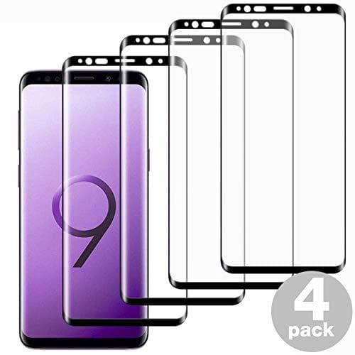 4 st top kvalitet  heltäckande skärmskydd för Samsung S9 plus