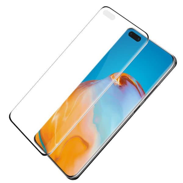 Härdat glas / heltäckande skärmskydd till Huawei P40 pro