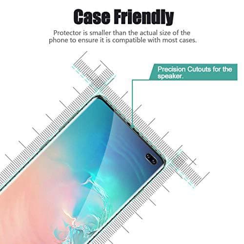 4 st härdat glas för Samsung S10 plus