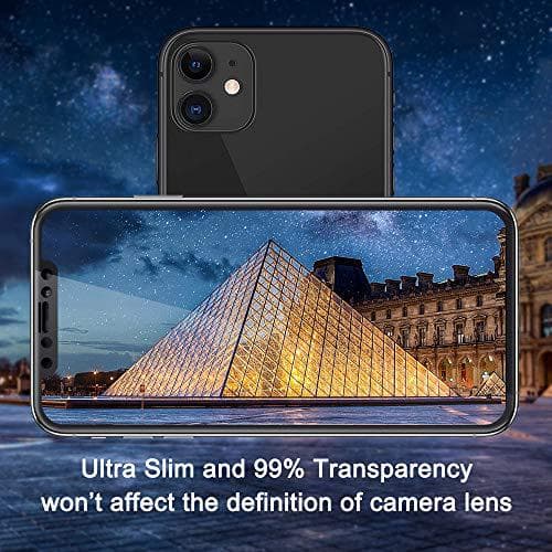 2 st full täckning iPhone 11 pro / iPhone Xs-skärmskydd|svart kant