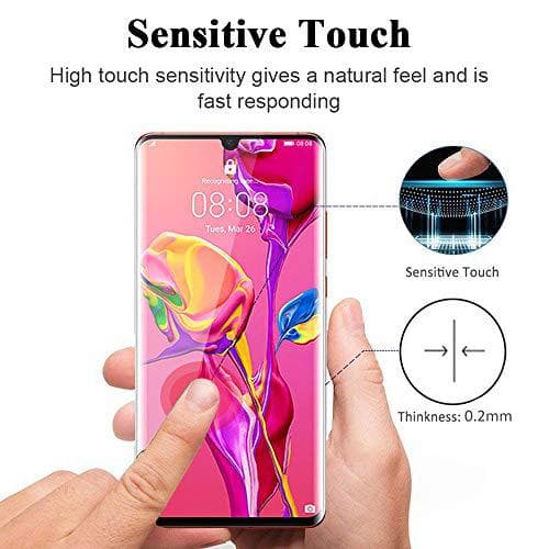 2 st härdad glas för Huawei p30 pro