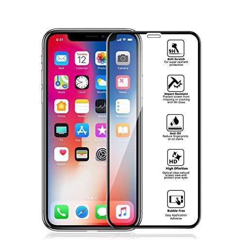 2 st hög kvalitet  hel täckande skärmskydd för iphone X