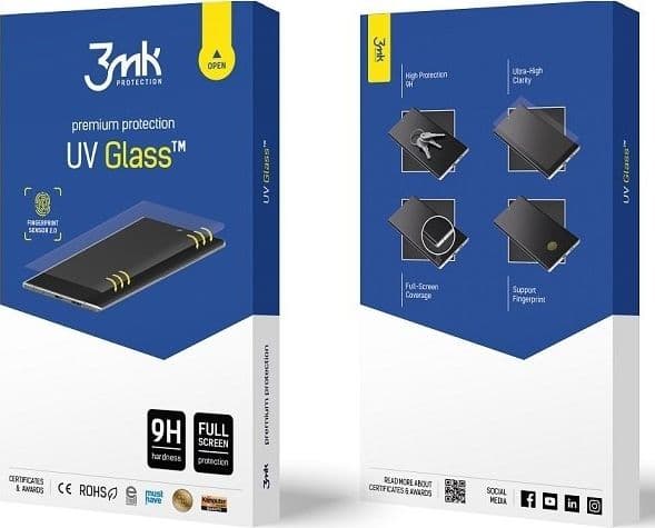 3MK 3MK UV Glass Sam G988 S20 Ultra Glass + UV lamp