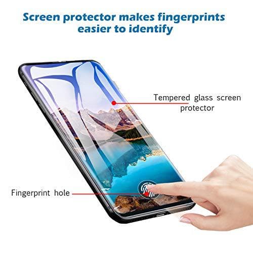 2 st heltäckande  härdat glas för Samsung s10 plus