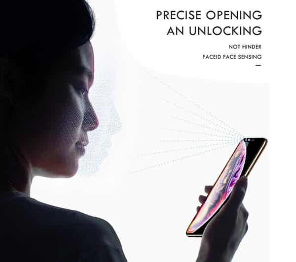 2 st  Heltäckande Härdat Glas för Iphone 11 pro Max/ Xs max vit