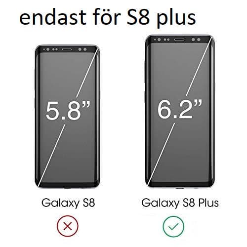 2 st härdat glas för samsung s8 plus