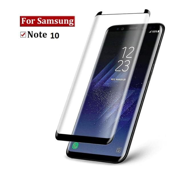 Heltäckande  för Samsung Note10  10D härdad glas