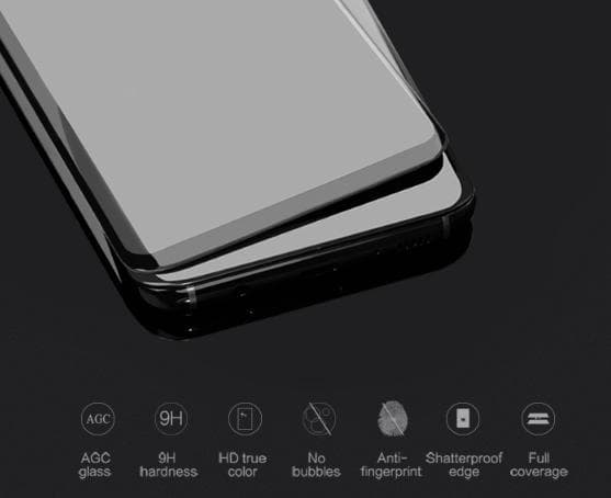Heltäckande Härdat glas 10 D för Samsung S8 plus