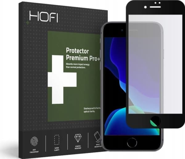 Hofi Glass HYBRID GLASS HOFI ULTRAFLEX GLASS IPHONE 7/8/9 BLACK