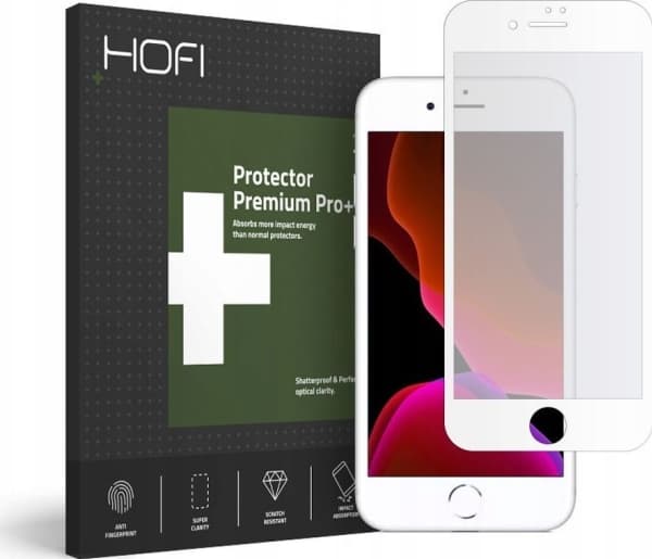 Hofi Glass HYBRID GLASS HOFI ULTRAFLEX GLASS IPHONE 7/8/9 WHITE