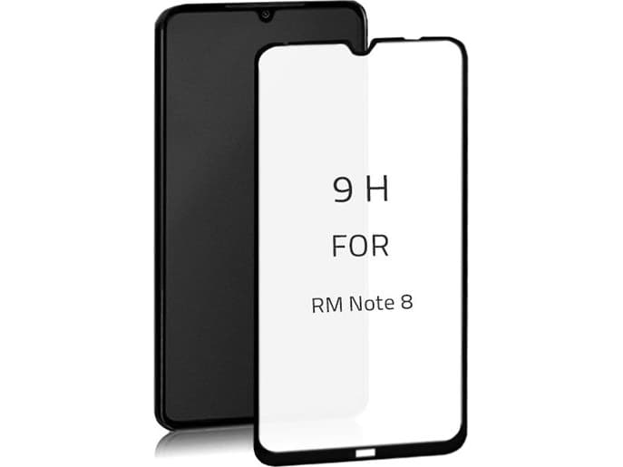 Qoltec Tempered safety glass PREMIUM Qoltec for Xiaomi Redmi Note 8 | Black