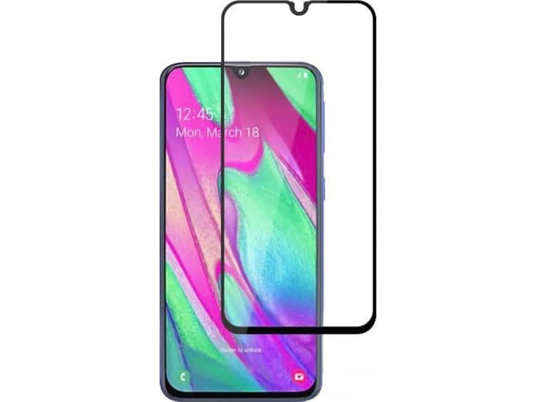 Mocolo TG + Full Glue 5D for Samsung Galaxy A40 black
